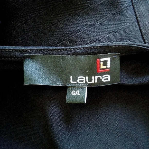 Laura Draped Top Shirt, Vibrant Colors, L - Picture 6 of 7